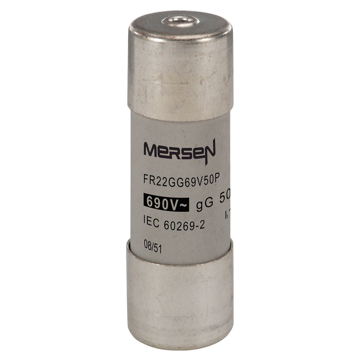 M213612 - Cylindrical fuse-link gG 690VAC 22.2x58, 50A with striker